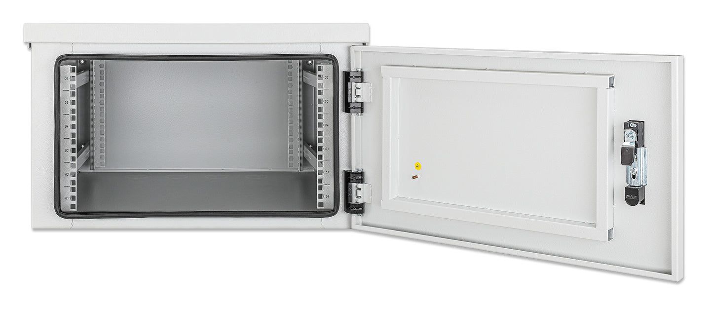 Industrial IP55 19" Wall Mount Cabinet with Integrated Fans, 6U  Image 5