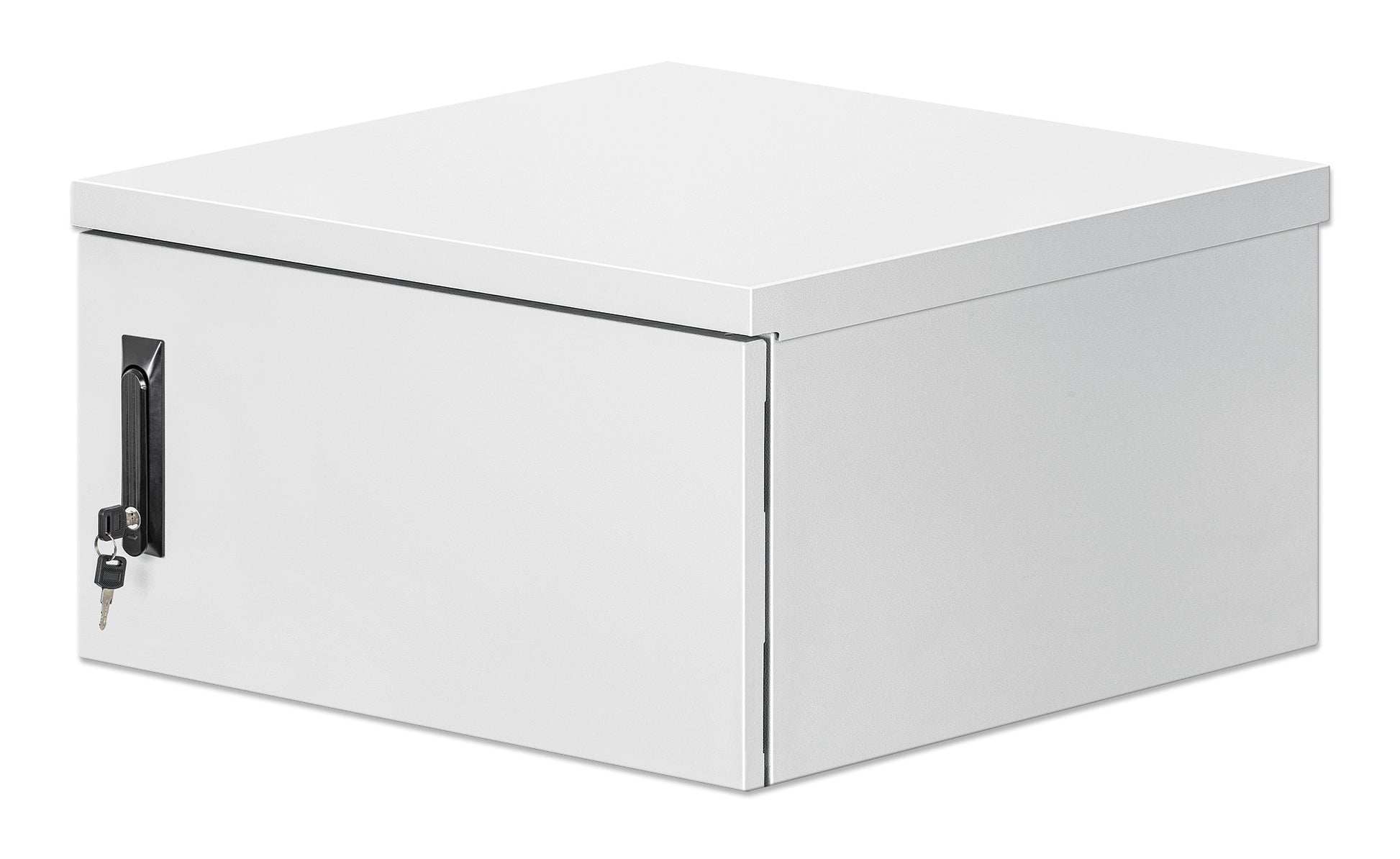 6U Industrial IP55 19" Wall Mount Cabinet with Integrated Fans, Gray Image 1