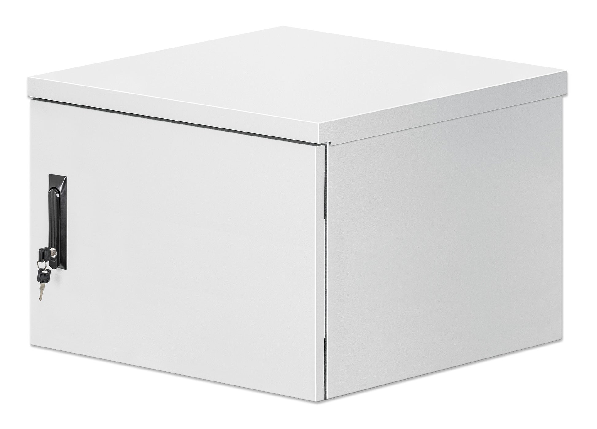 9U Industrial IP55 19" Wall Mount Cabinet with Integrated Fans, Gray Image 1