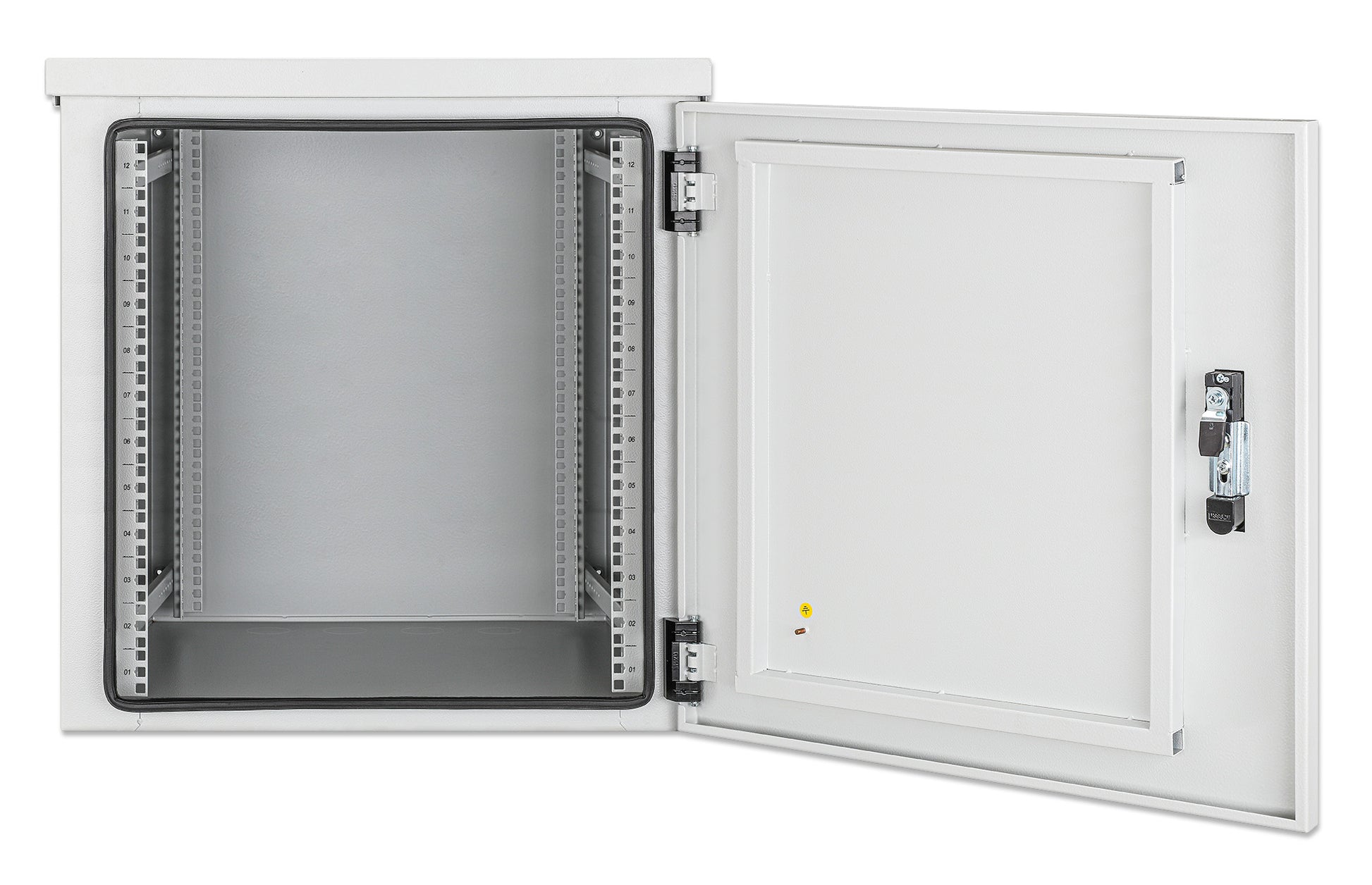 Industrial IP55 19" Wall Mount Cabinet with Integrated Fans, 12U Image 5