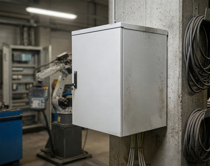 Industrial IP55 19" Wall Mount Cabinet with Integrated Fans, 18U Image 10