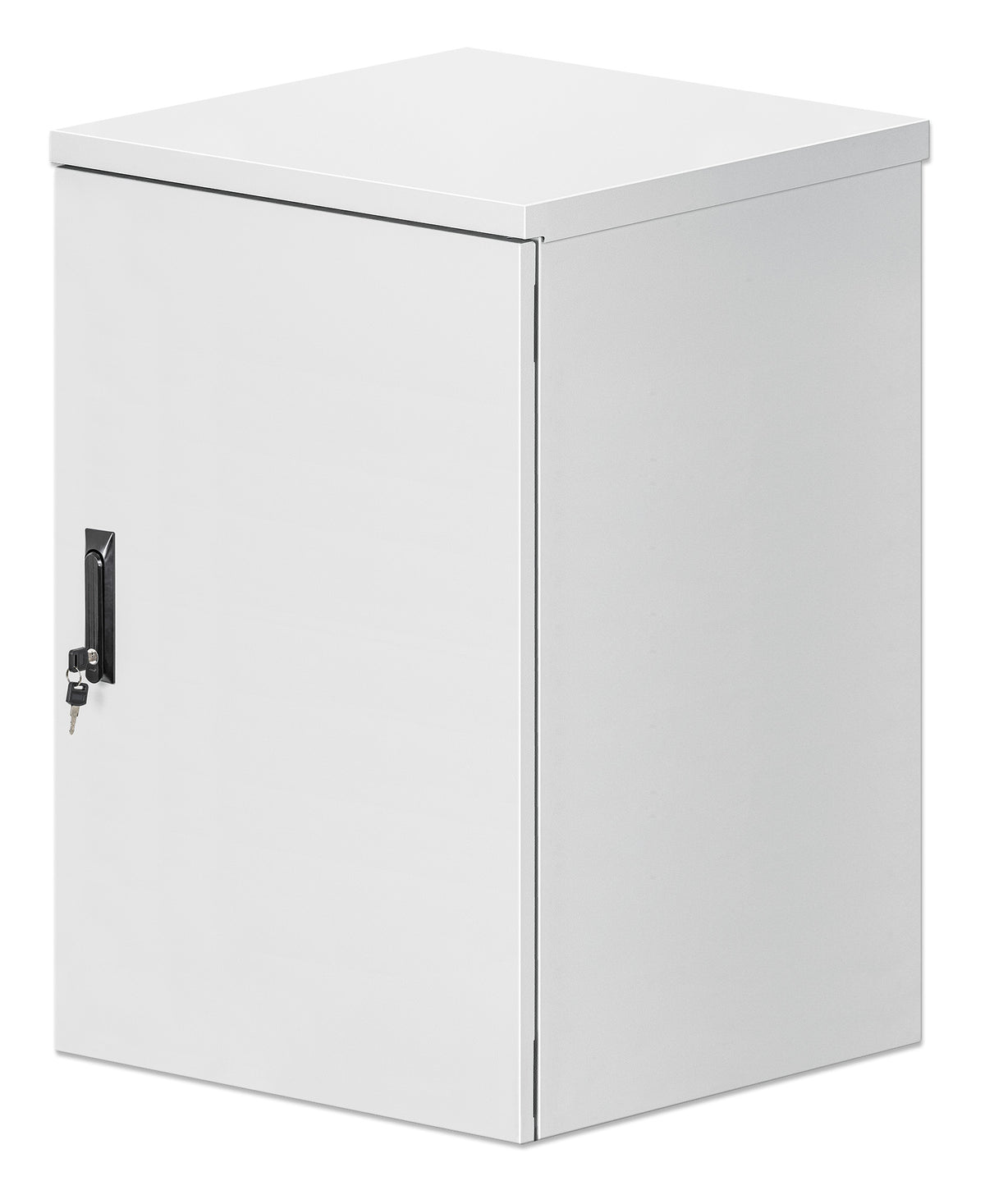 18U Industrial IP55 19" Wall Mount Cabinet with Integrated Fans, Gray Image 1