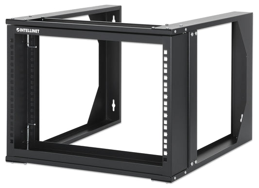 19" Wall Mount 2-Post Open Frame Network Rack, 6U Image 1