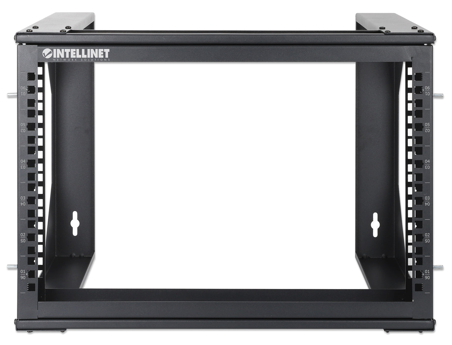 19" Wall Mount 2-Post Open Frame Network Rack, 6U Image 3