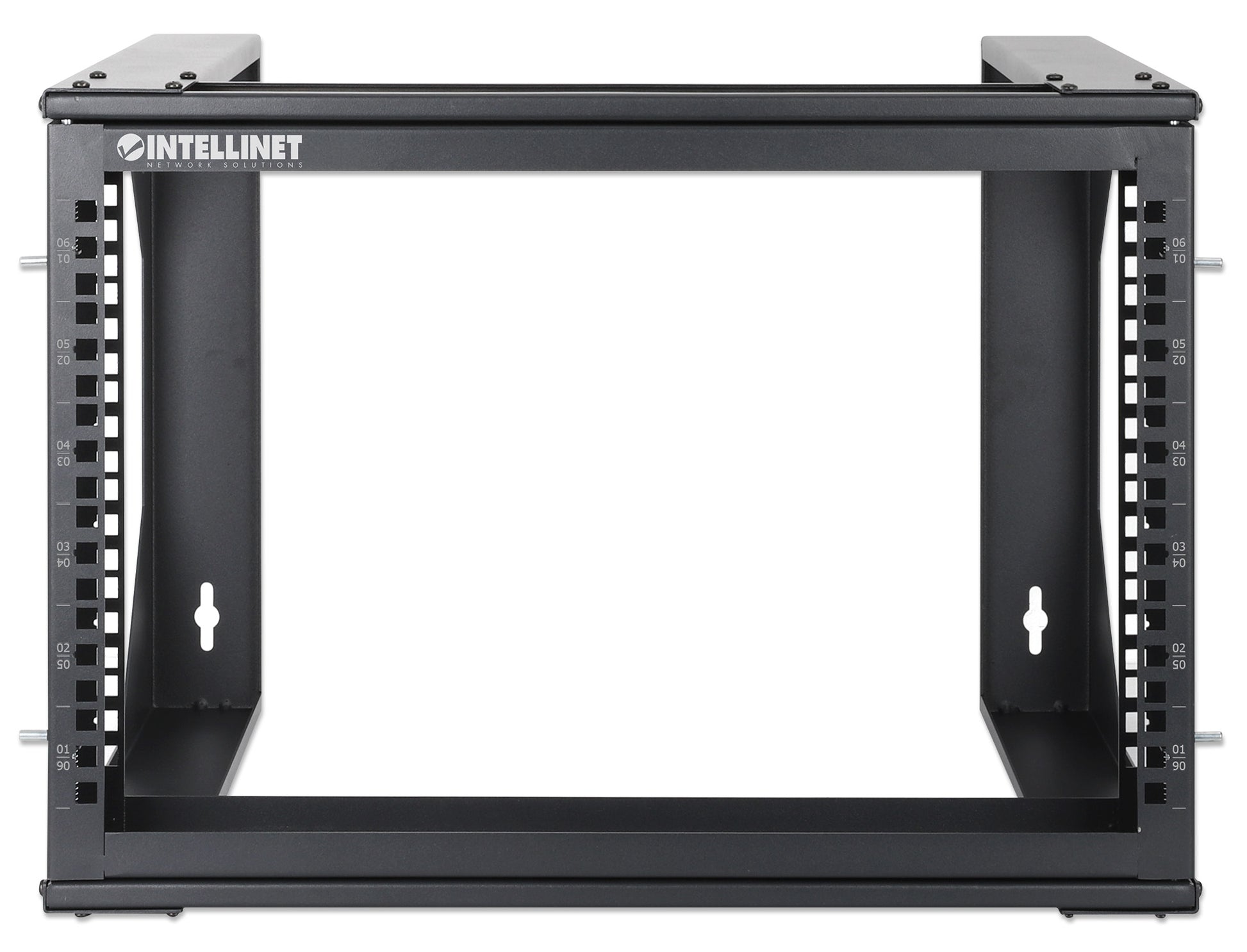 19" Wall Mount 2-Post Open Frame Network Rack, 6U Image 3
