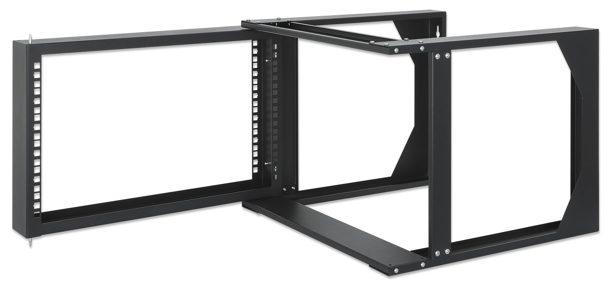 19" Wall Mount 2-Post Open Frame Network Rack, 6U Image 6