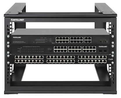 19" Wall Mount 2-Post Open Frame Network Rack, 6U Image 7