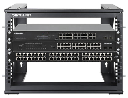 19" Wall Mount 2-Post Open Frame Network Rack, 6U Image 7