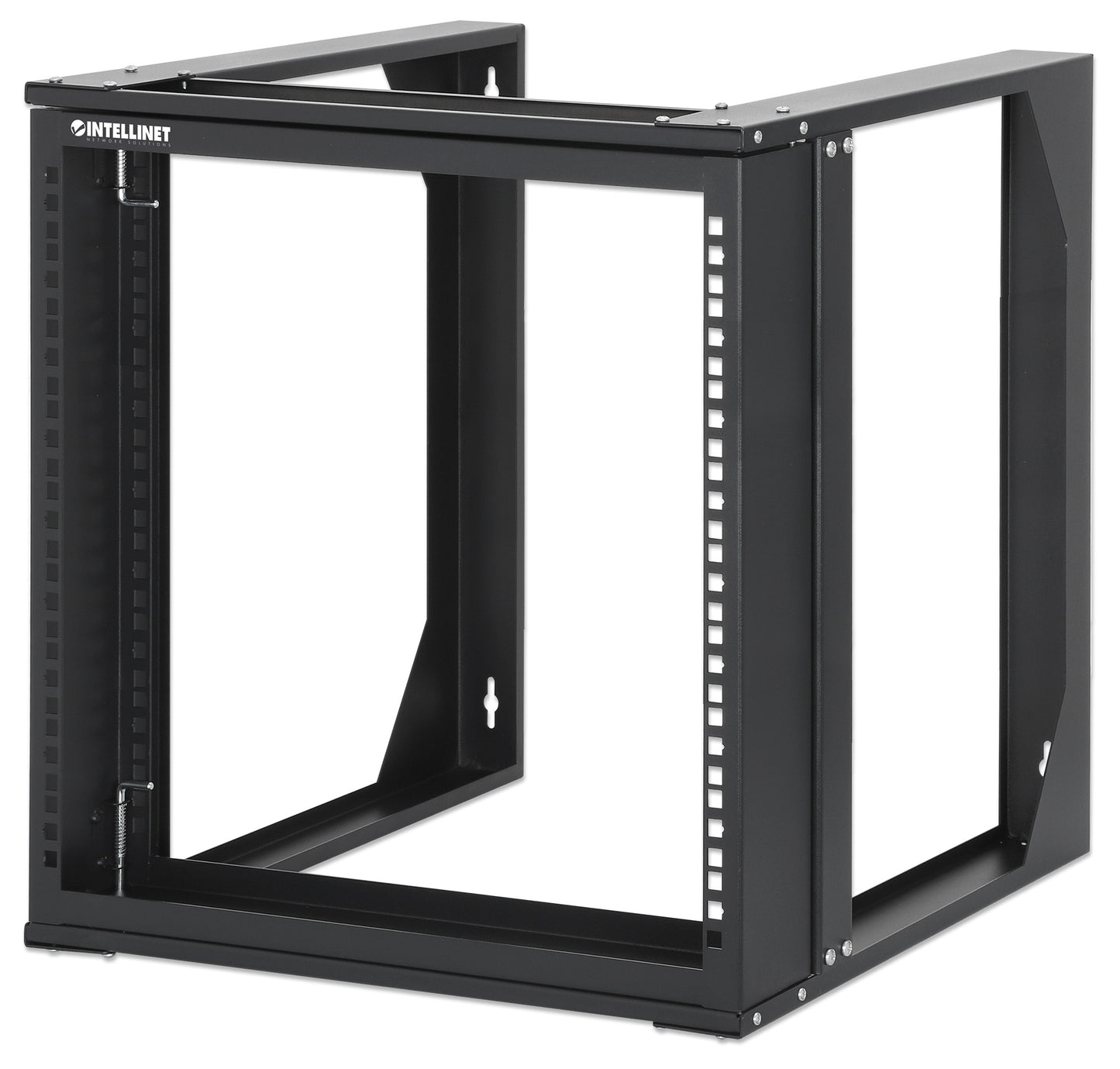 19" Wall Mount 2-Post Open Frame Network Rack, 9U Image 1