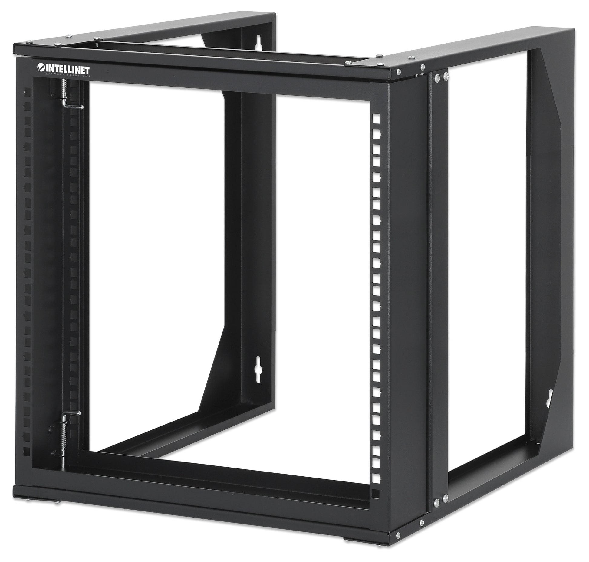 19" Wall Mount 2-Post Open Frame Network Rack, 9U Image 1