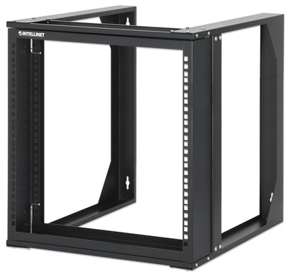 19" Wall Mount 2-Post Open Frame Network Rack, 9U Image 1