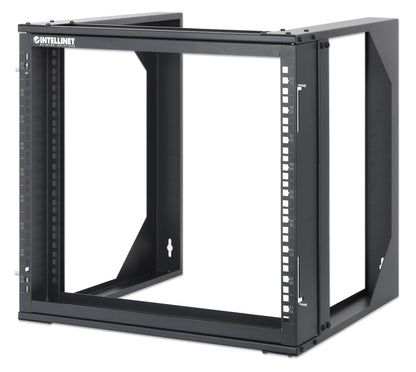 19" Wall Mount 2-Post Open Frame Network Rack, 9U Image 1