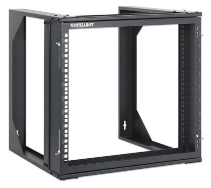 19" Wall Mount 2-Post Open Frame Network Rack, 9U Image 2