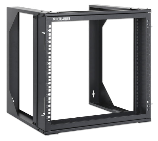 19" Wall Mount 2-Post Open Frame Network Rack, 9U Image 2