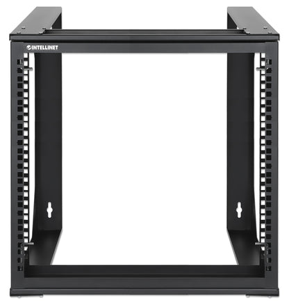 19" Wall Mount 2-Post Open Frame Network Rack, 9U Image 3