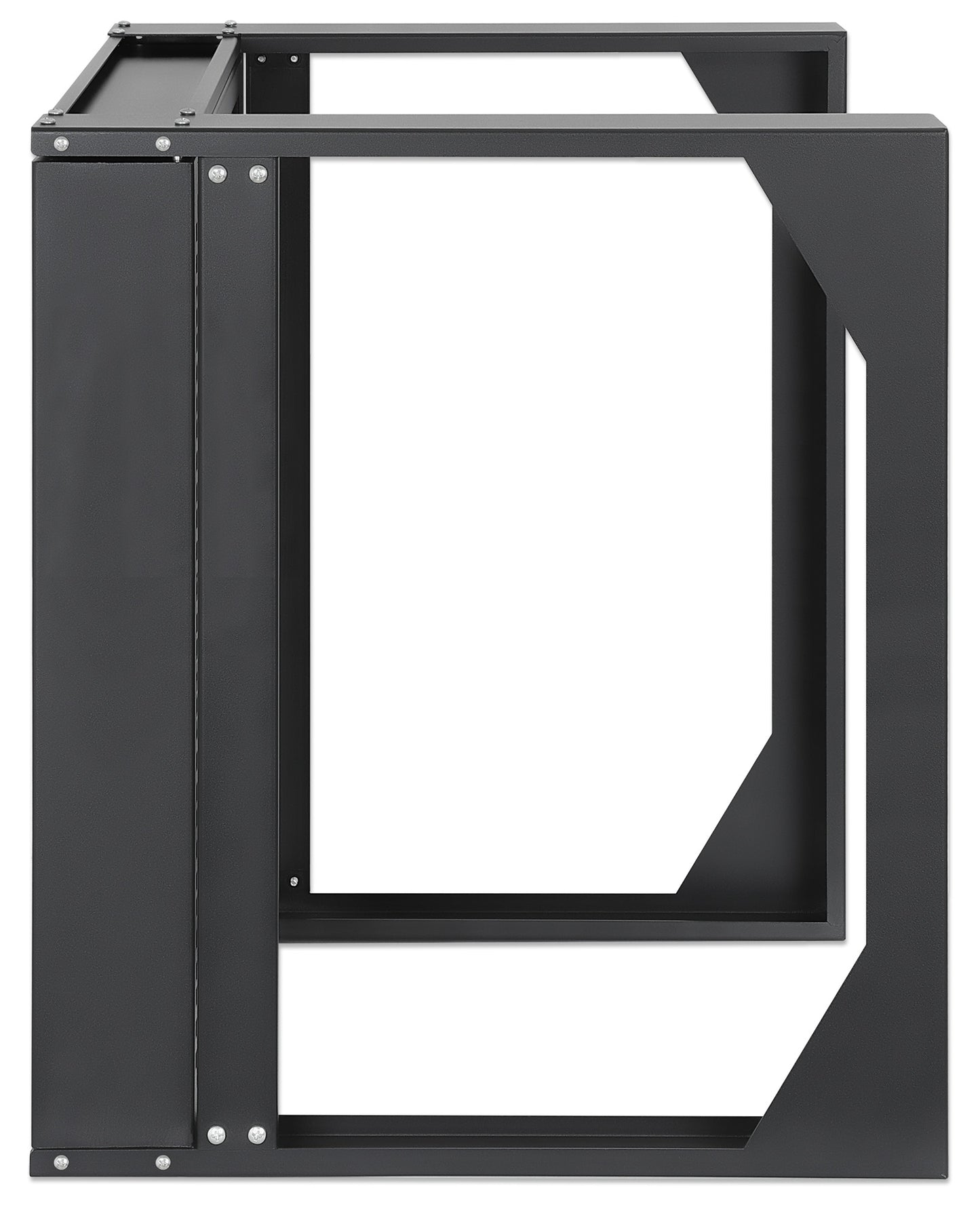19" Wall Mount 2-Post Open Frame Network Rack, 9U Image 4