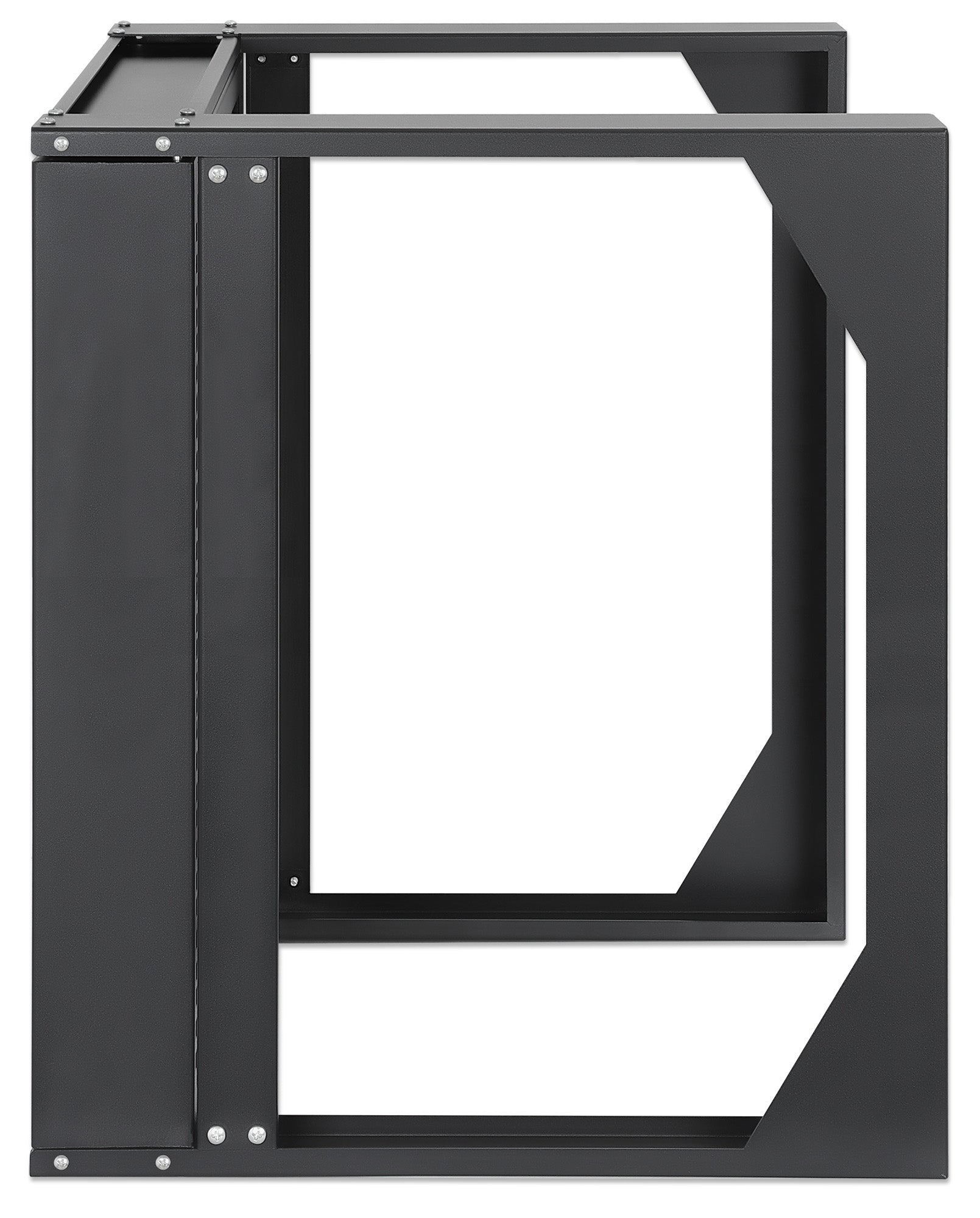 19" Wall Mount 2-Post Open Frame Network Rack, 9U Image 4