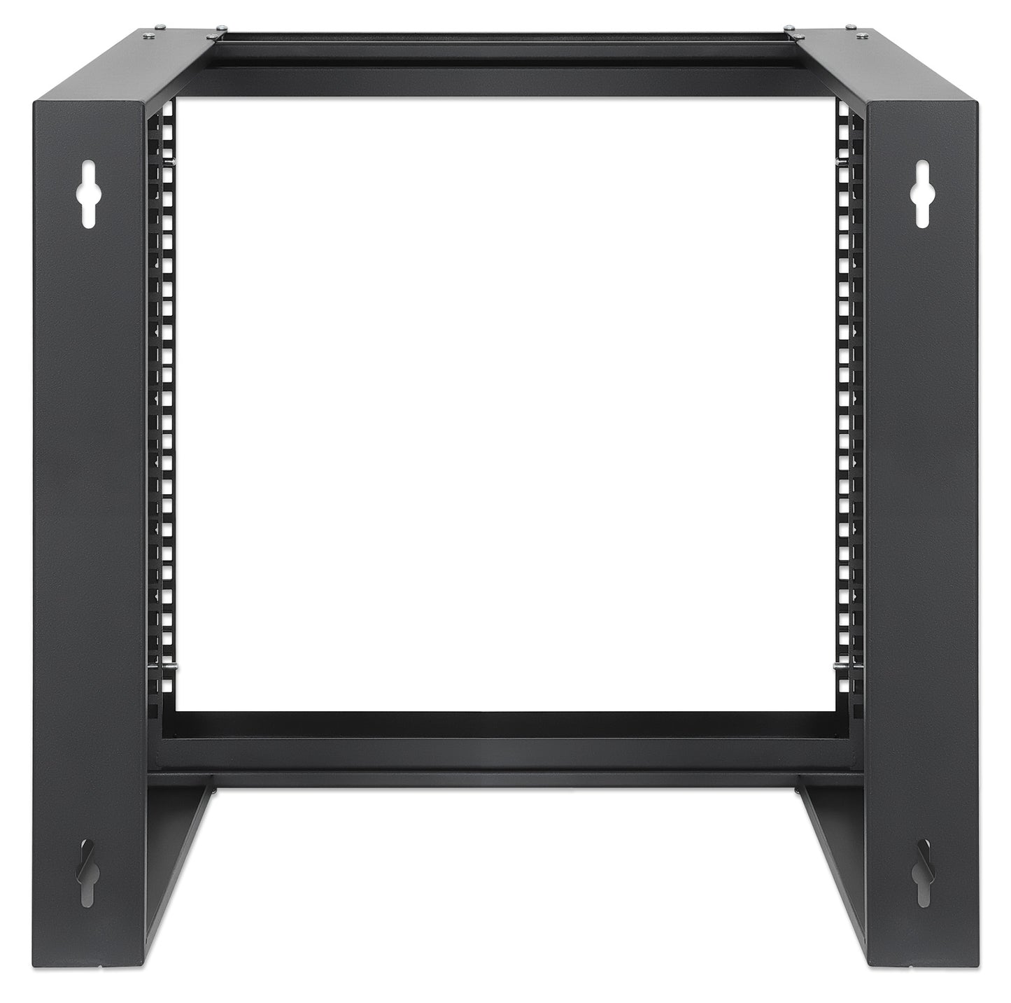 19" Wall Mount 2-Post Open Frame Network Rack, 9U Image 5
