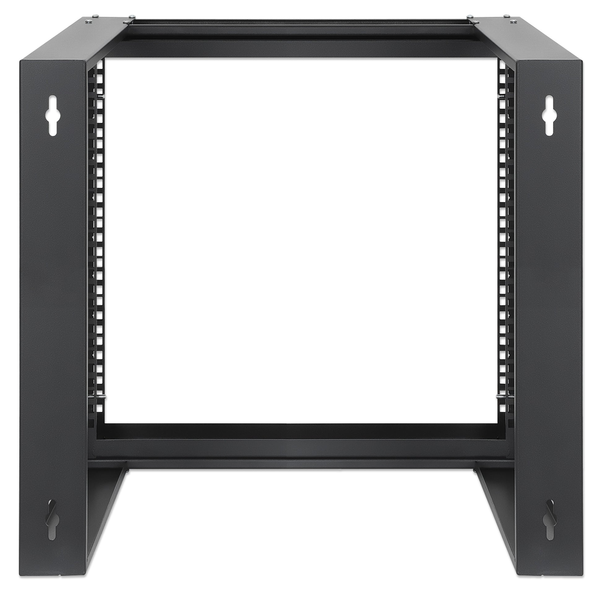 19" Wall Mount 2-Post Open Frame Network Rack, 9U Image 5