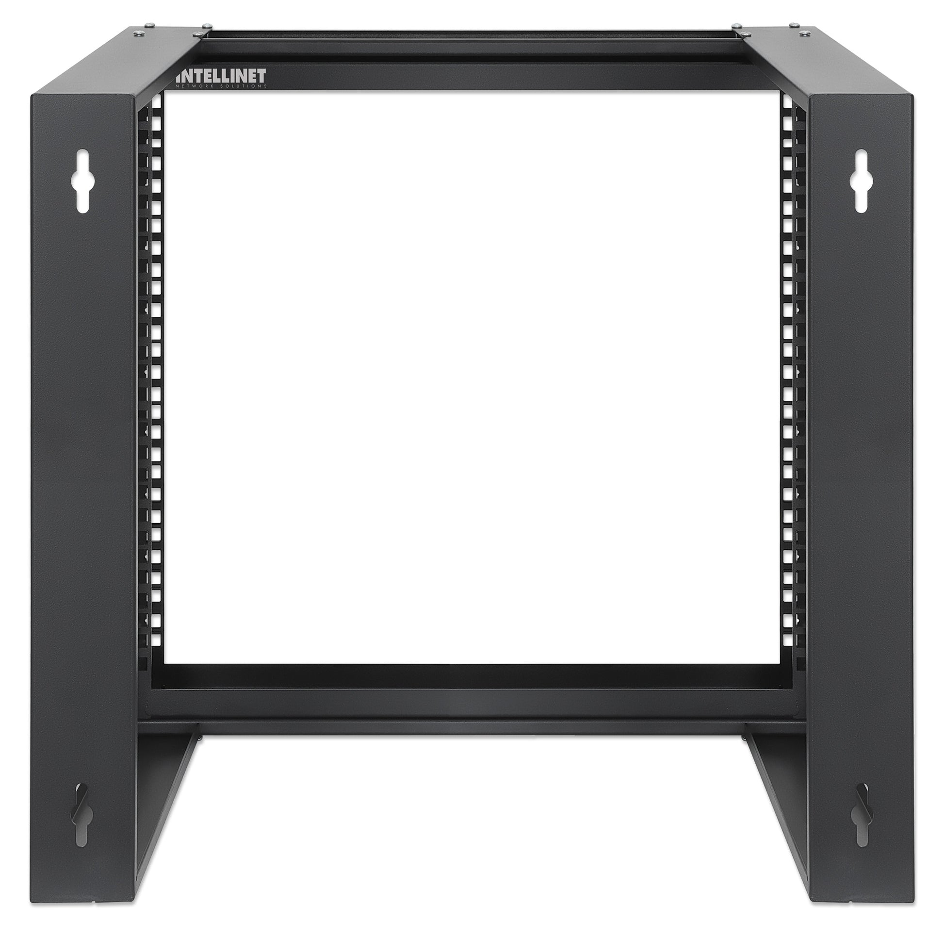 19" Wall Mount 2-Post Open Frame Network Rack, 9U Image 5