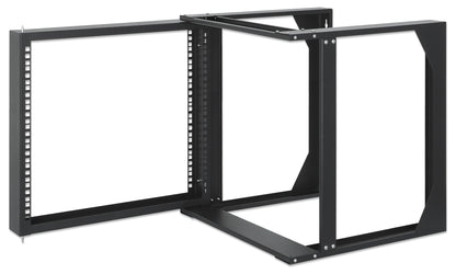 19" Wall Mount 2-Post Open Frame Network Rack, 9U Image 6