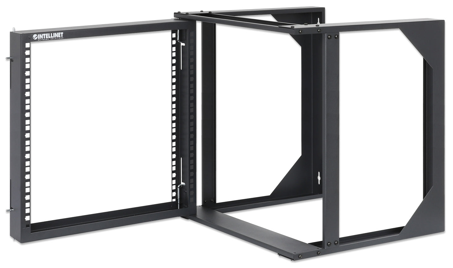 19" Wall Mount 2-Post Open Frame Network Rack, 9U Image 6