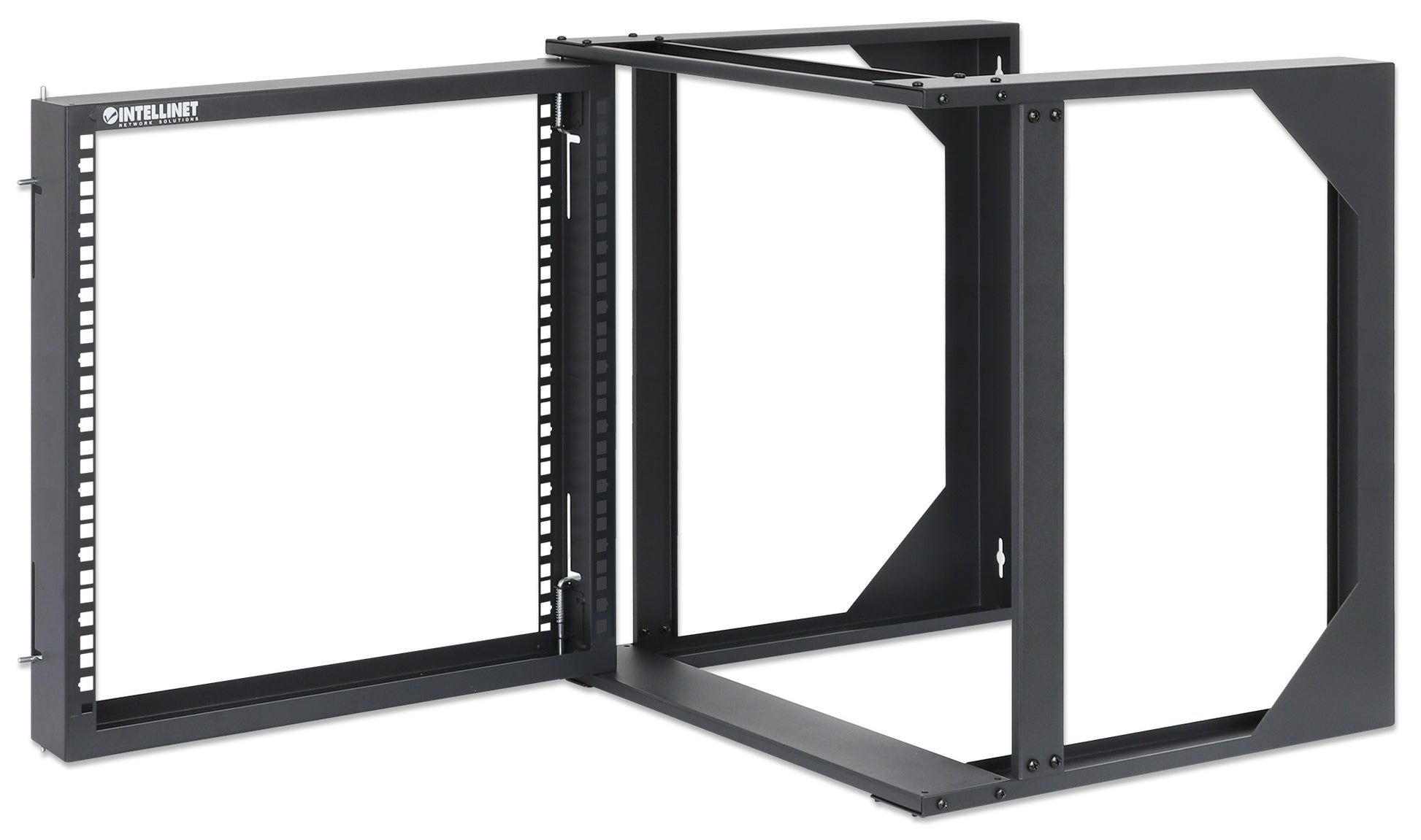 19" Wall Mount 2-Post Open Frame Network Rack, 9U Image 6