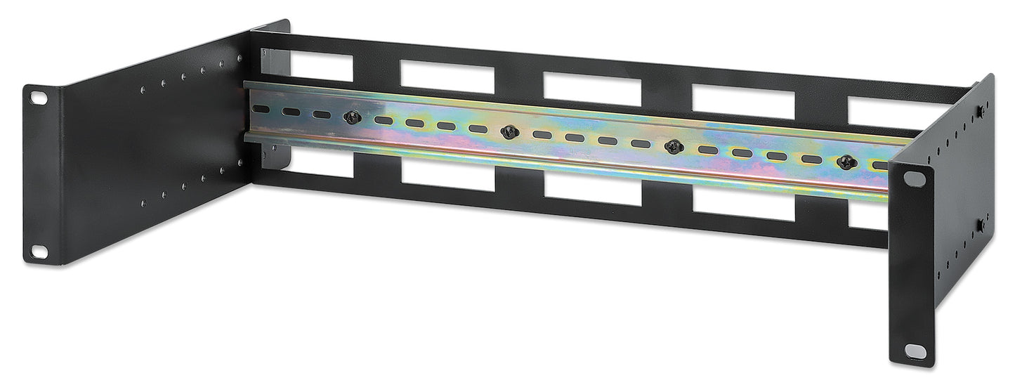 Adjustable 19" Rackmount DIN Rail Kit, 2U Image 1