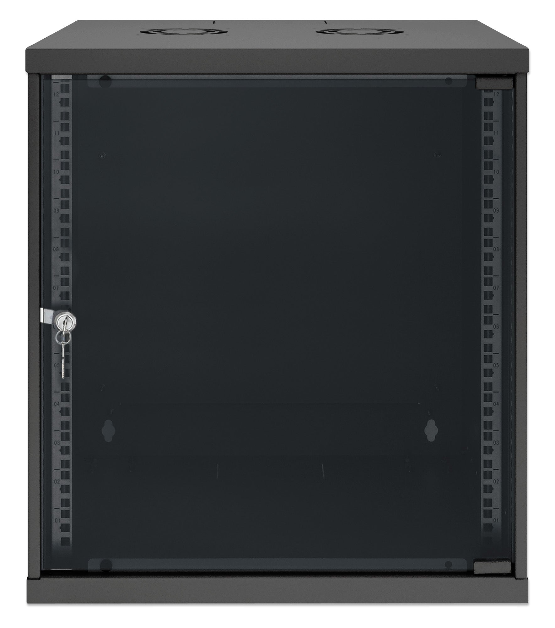 12U 19" Wall Mount Network Cabinet, Basic Line, 400 mm Depth, Black Image 3