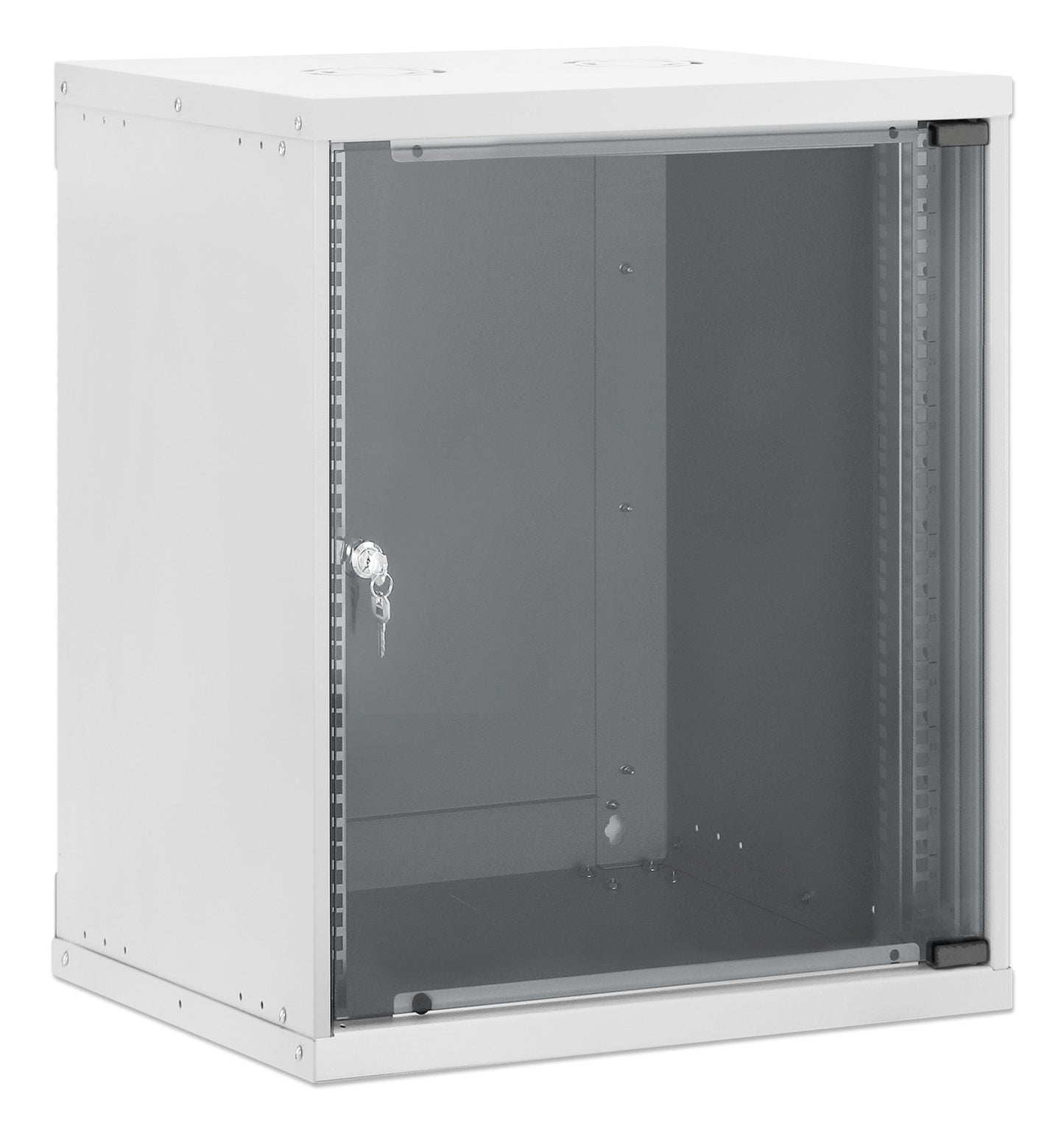 12U 19" Wall Mount Network Cabinet, Basic Line, 400 mm Depth, Gray Image 2