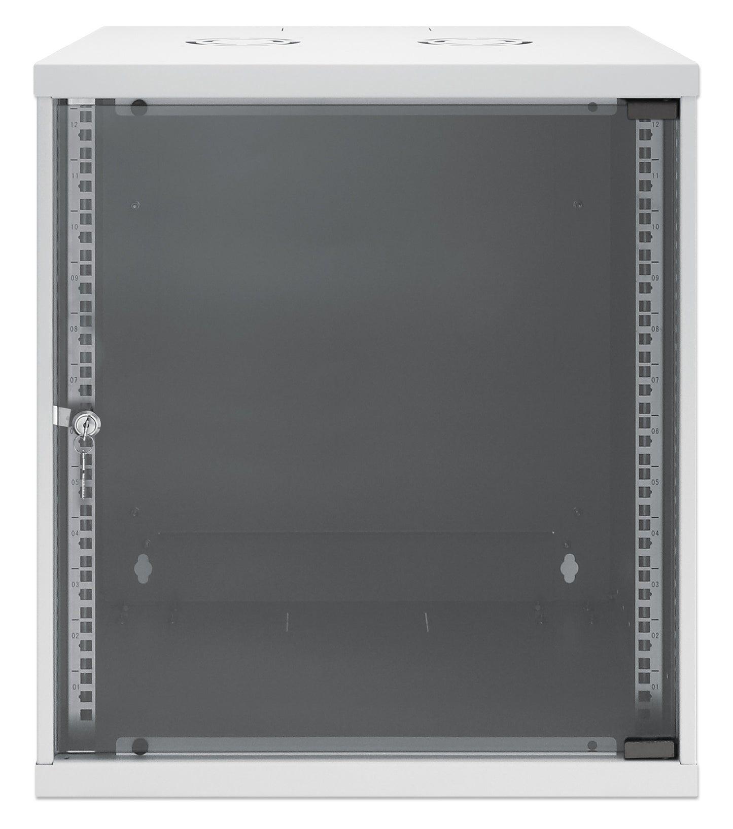 12U 19" Wall Mount Network Cabinet, Basic Line, 400 mm Depth, Gray Image 3