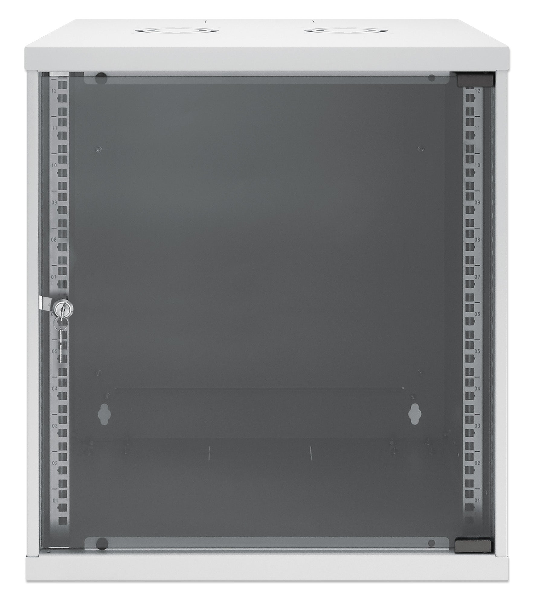 12U 19" Wall Mount Network Cabinet, Basic Line, 400 mm Depth, Gray Image 3