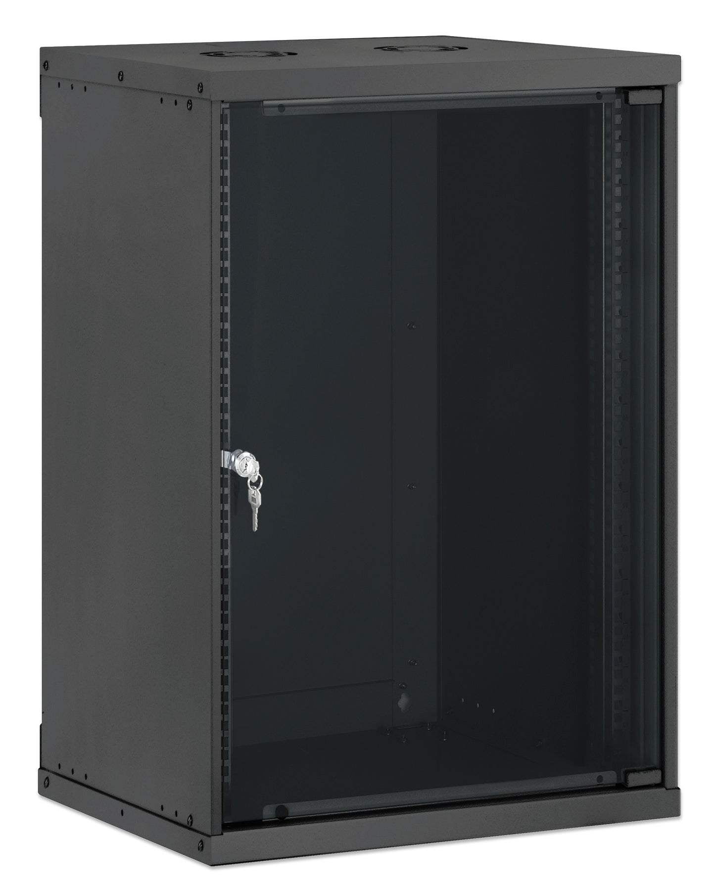 15U 19" Wall Mount Network Cabinet, Basic Line, 400 mm Depth, Black Image 2