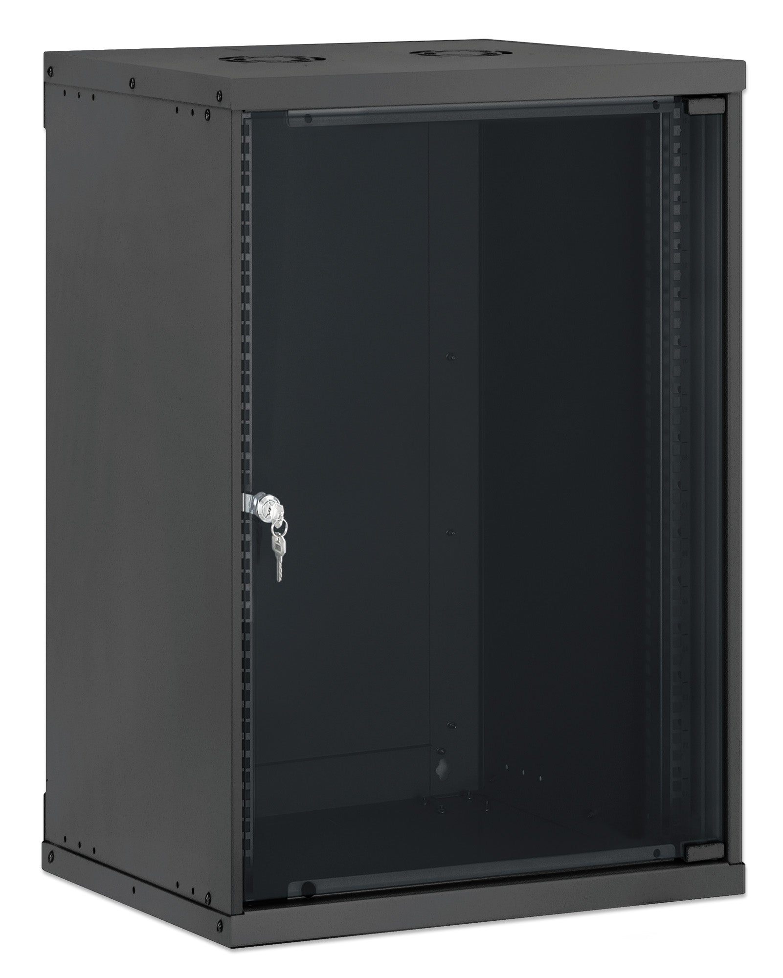 15U 19" Wall Mount Network Cabinet, Basic Line, 400 mm Depth, Black Image 2