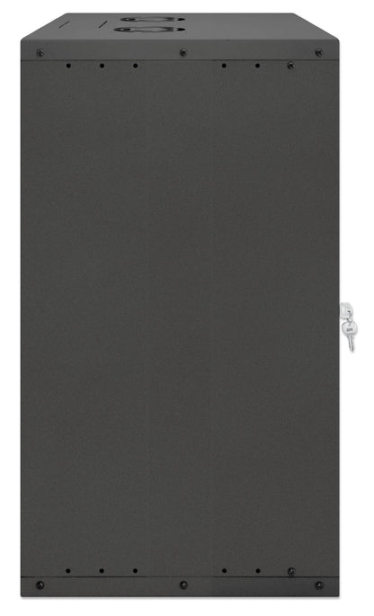 15U 19" Wall Mount Network Cabinet, Basic Line, 400 mm Depth, Black Image 5