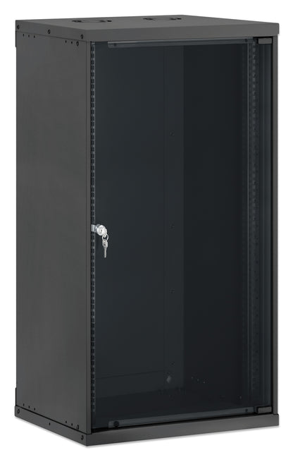 20U 19" Wall Mount Network Cabinet, Basic Line, 400 mm Depth, Black Image 2