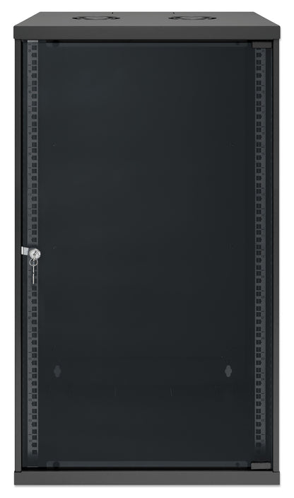 20U 19" Wall Mount Network Cabinet, Basic Line, 400 mm Depth, Black Image 3