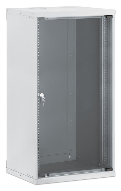 20U 19" Wall Mount Network Cabinet, Basic Line, 400 mm Depth, Gray Image 2
