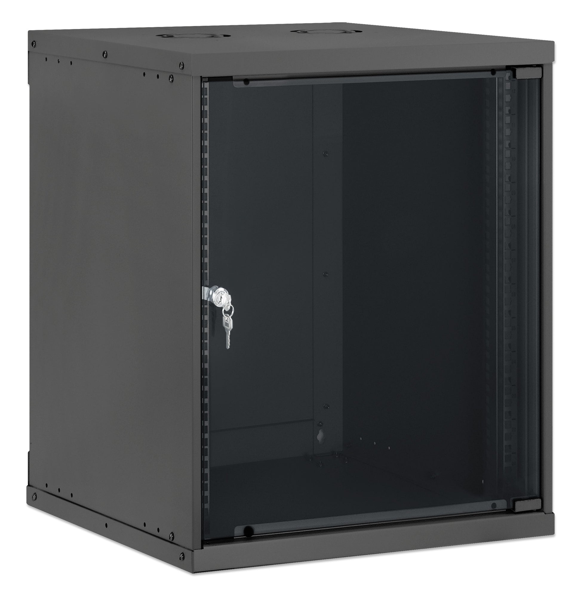 12U 19" Wall Mount Network Cabinet, Basic Line, 560 mm Depth, Black Image 2