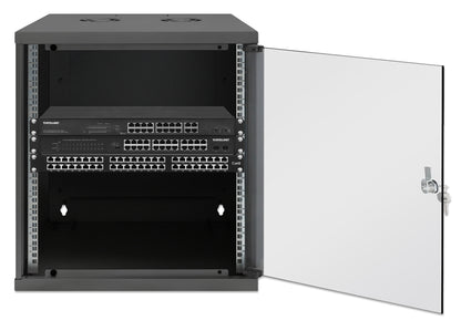 12U 19" Wall Mount Network Cabinet, Basic Line, 560 mm Depth, Black Image 4