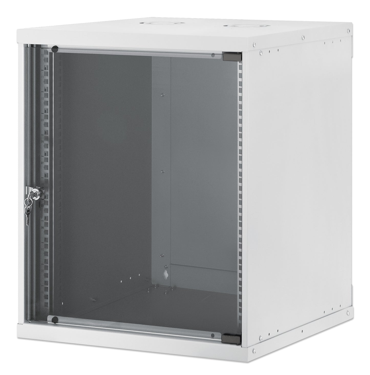 12U 19" Wall Mount Network Cabinet, Basic Line, 560 mm Depth, Gray Image 1
