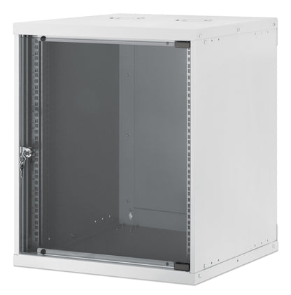 12U 19" Wall Mount Network Cabinet, Basic Line, 560 mm Depth, Gray Image 1