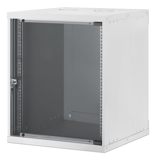 12U 19" Wall Mount Network Cabinet, Basic Line, 560 mm Depth, Gray Image 1