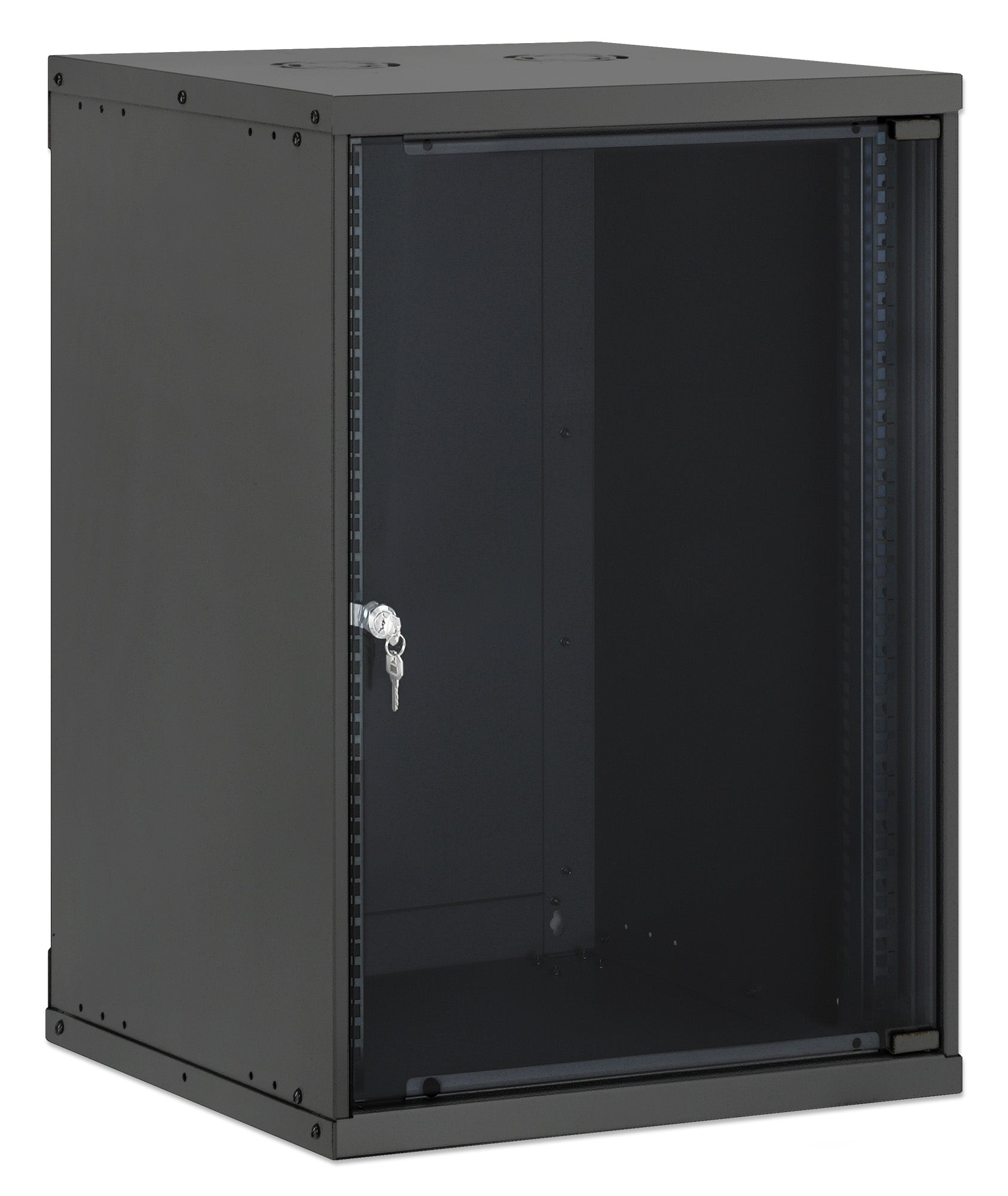15U 19" Wall Mount Network Cabinet, Basic Line, 560 mm Depth, Black Image 2