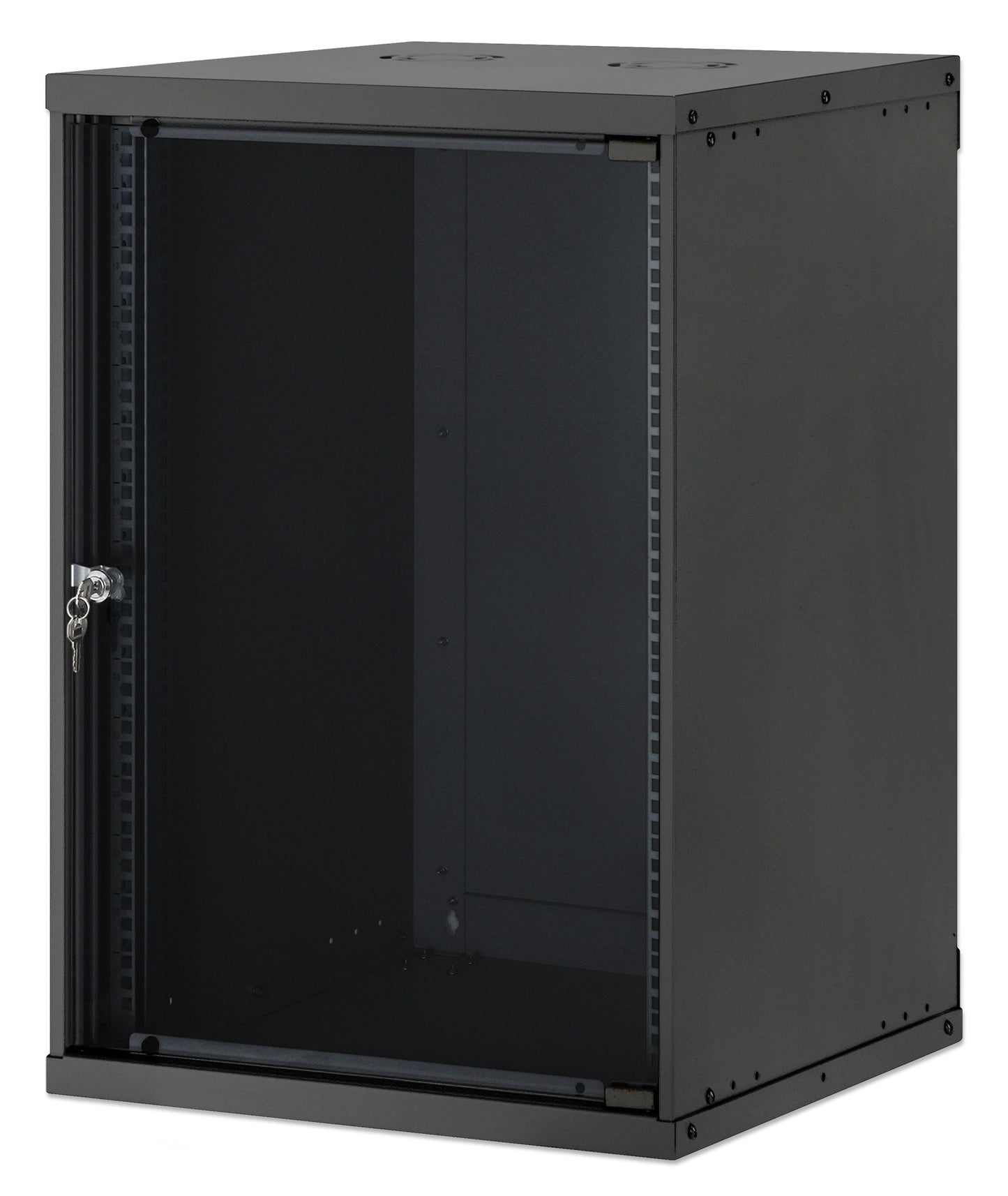 15U 19" Wall Mount Network Cabinet, Basic Line, 560 mm Depth, Black Image 1