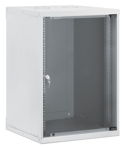 15U 19" Wall Mount Network Cabinet, Basic Line, 560 mm Depth, Gray Image 2