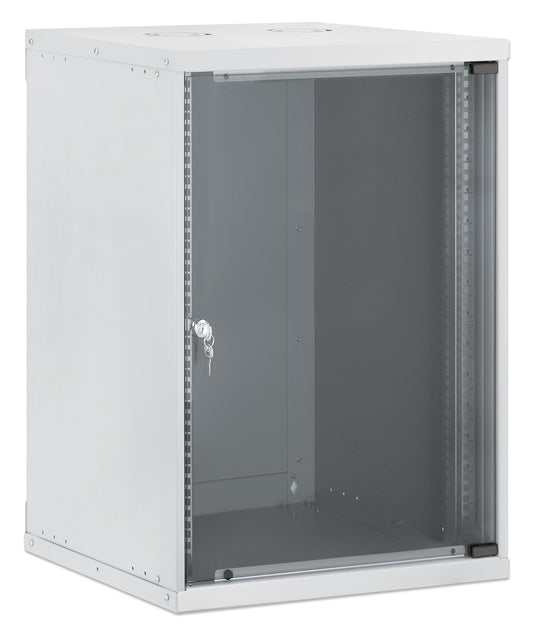15U 19" Wall Mount Network Cabinet, Basic Line, 560 mm Depth, Gray Image 2