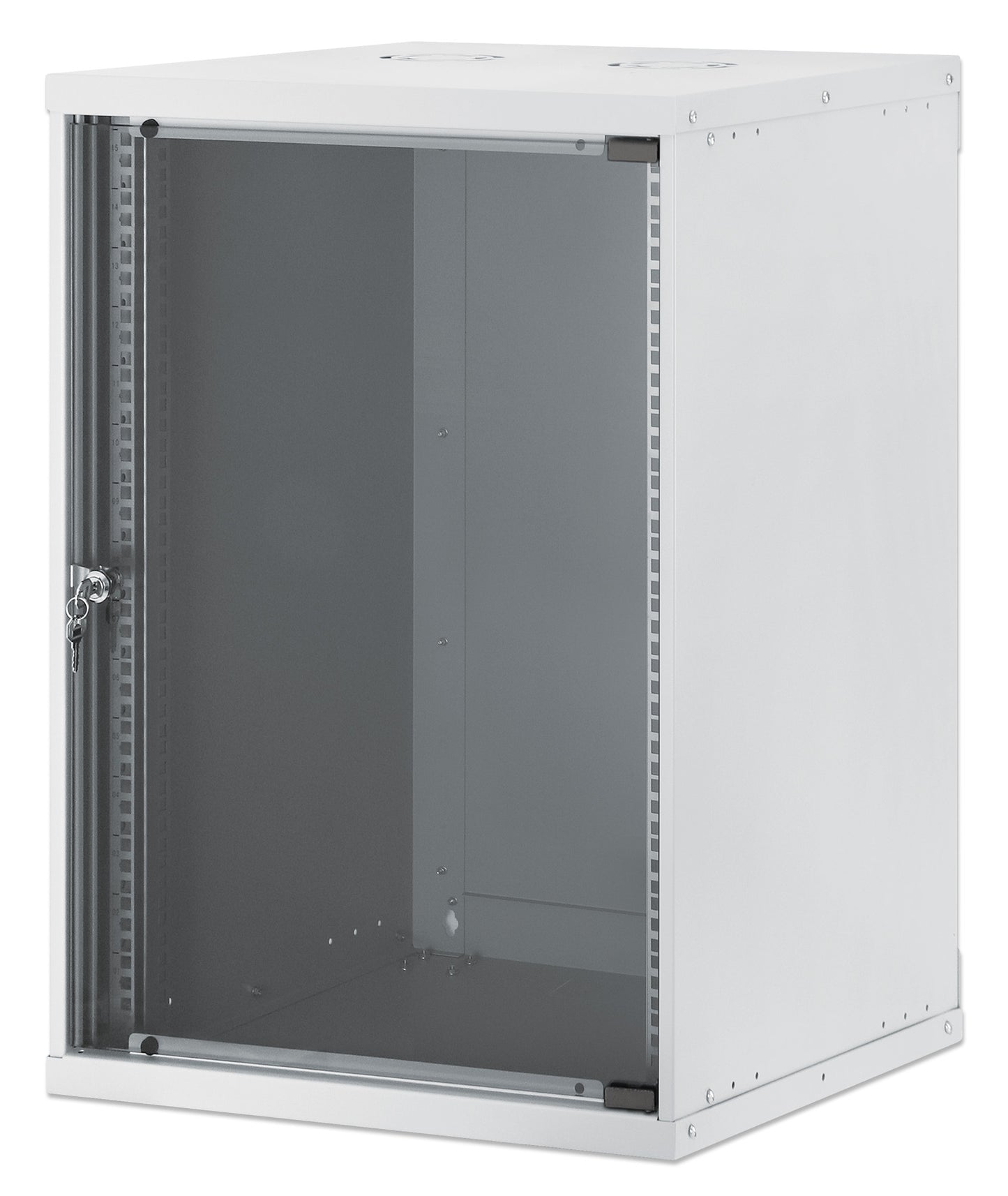 15U 19" Wall Mount Network Cabinet, Basic Line, 560 mm Depth, Gray Image 1