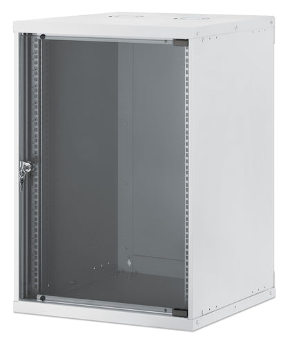 15U 19" Wall Mount Network Cabinet, Basic Line, 560 mm Depth, Gray Image 1