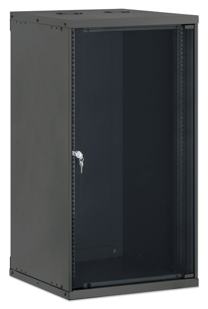 20U 19" Wall Mount Network Cabinet, Basic Line, 560 mm Depth, Black Image 2